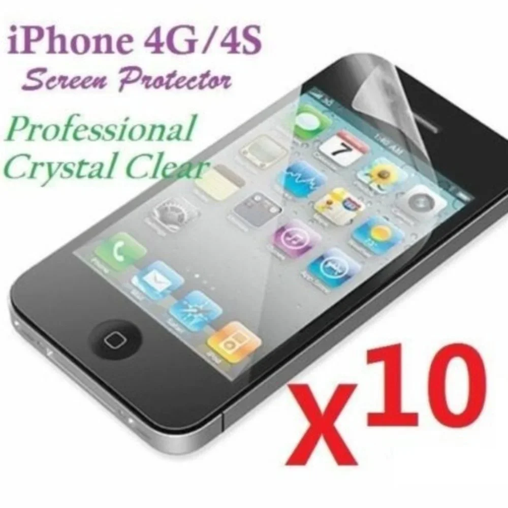NEW Apple iPhone 4 / 4S Screen Protector (10-PACK)